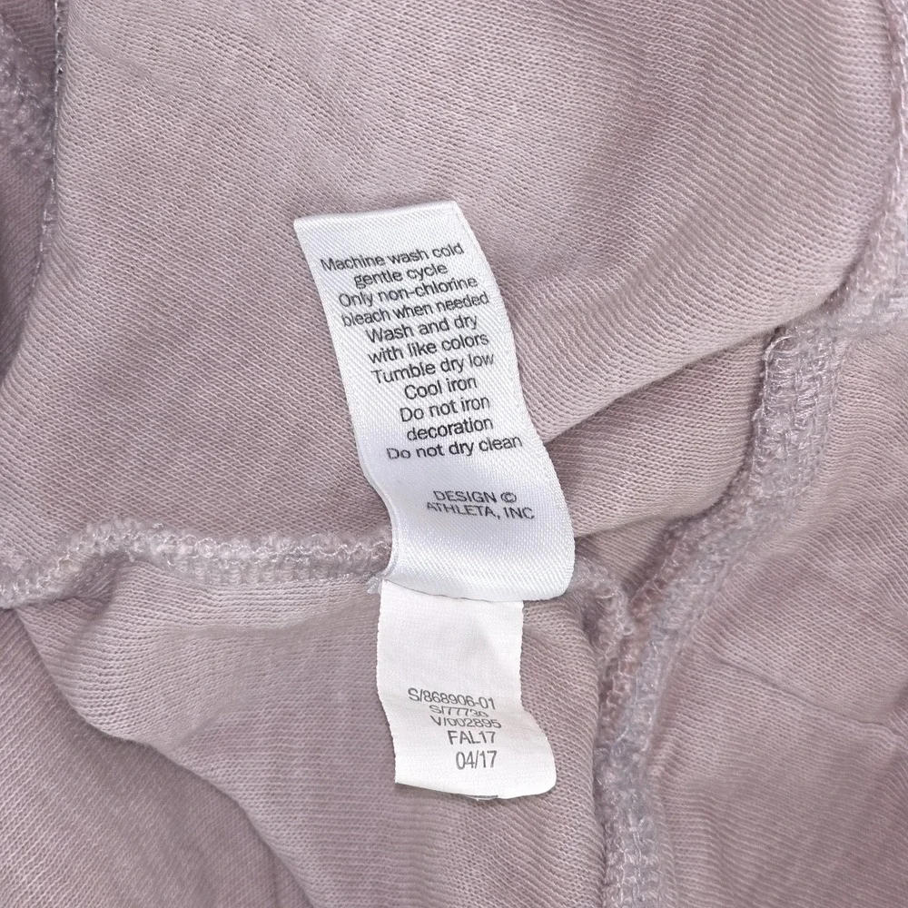 Athleta Eco Wash Turtleneck Sweatshirt Dress Medium Thumb Sleeve Athleisure Prep